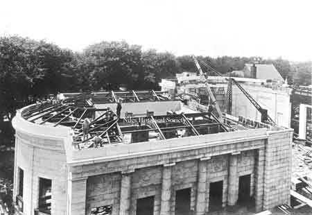 July 12, 1916 - roof girders being placed
