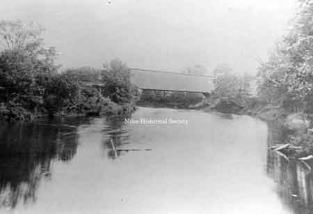 Niles-Alliance railroad covered bridge over the Mahoning River.