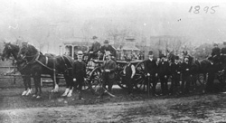 1895 horse drawn fire engine.