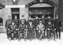 Early photograph of the Niles Police Dept.- about 1915.