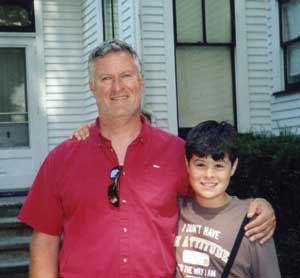 Herbert Stein and son, Frederick visiting the Ward-Thomas Museum