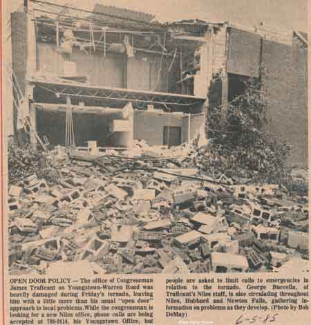 Congressman Traficant Office Destroyed