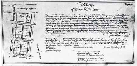1847 map of south Niles.