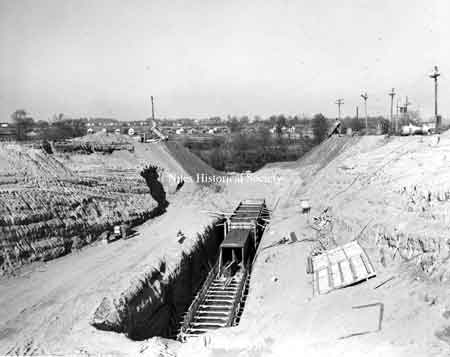 construction of the Ohio Edison Power Plant