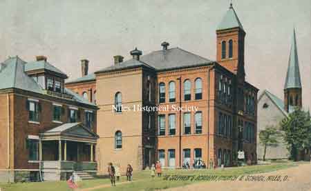 St. Stephen's Church, Academy and school in the year 1905.