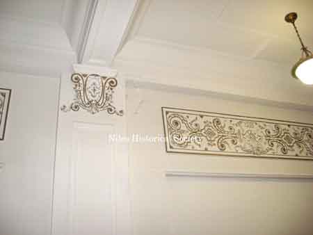 Plaster work in auditorium ceiling