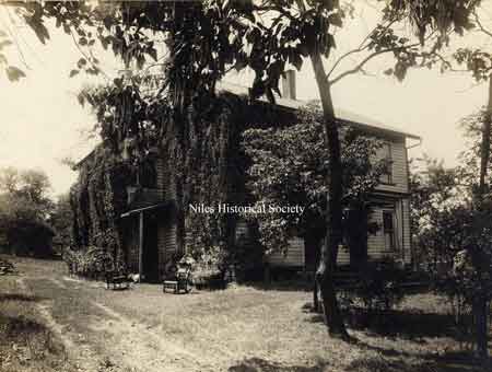 Photo of the McKinley birthplace in its location at Riverside Park (corner of Salt Springs and Rte. 46 in Mineral Ridge)