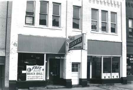 Picture taken of Valsi Cleaners located at 59 East State Street in downtown Niles before urban renewal.