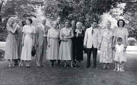 Photo taken May 18, 1949 celebrating the eightieth birthday of Margaretta Clingan.
