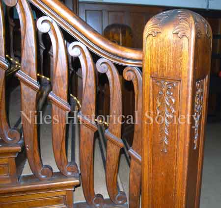 Details of newel posts.