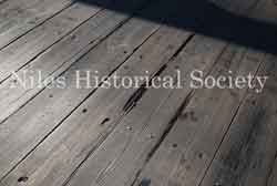 View of the wooden planks that would 'rattle' when you rode over the bridge. This was a sound that you remembered for a long time.