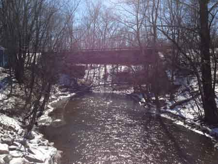 Erie RR bridge spanning Mosquito Creek.