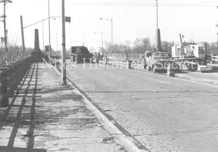 Picture taken during the 1981 renovation of the Main Street Viaduct.