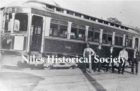 Streetcar-1907. This photo of employees of the Mahoning Valley Railway Co. was taken in Niles.