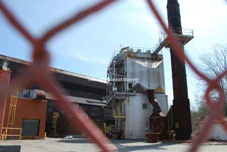 View of particulate cleaner and stack.