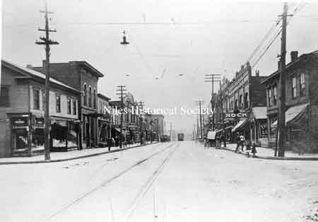 This early picture, ca 1895, of South Main Street shows two very old landmarks.