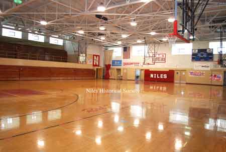 View of gymnasium floor.