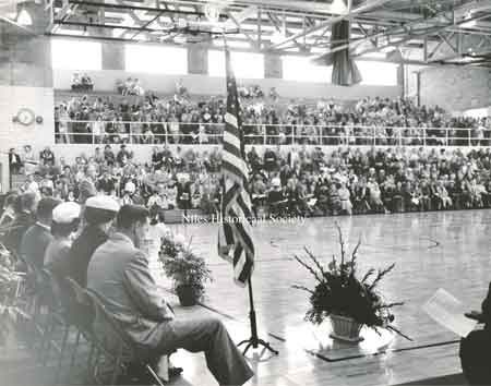 Dedication Ceremony in Niles McKinley High School Gym.