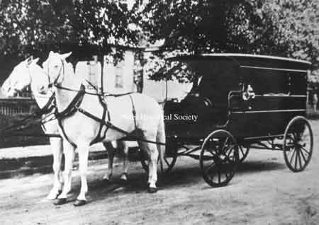 Holloway's 1894 "Black Maria" that provided the final journey for many of Niles' dearly departed. 