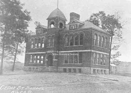 Cedar Street School as it appeared when built in 1896.