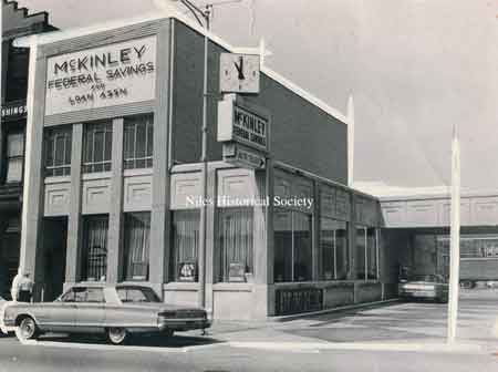 Bank with drive-thru completed in 1962. 