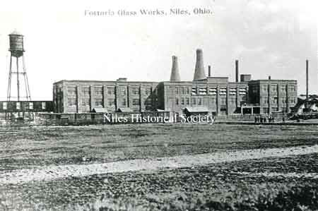 Fostoria Glass Works was constructed in 1910 by Fostoria Glass Company, many of the first employees moved here from Fostoria, Ohio.