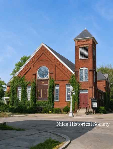First Presbyterian Church was constructed in 1892 and demolished in 1957.