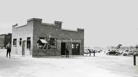 Guard house and gate of Republic Steel.