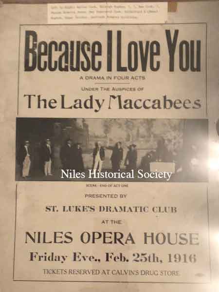 Playbill from the Opera House,