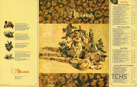 Alberini Wine Menu