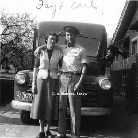 Faye and Carl Williams operated a Niles delivery service transporting grocery orders from the many food markets to people's homes.