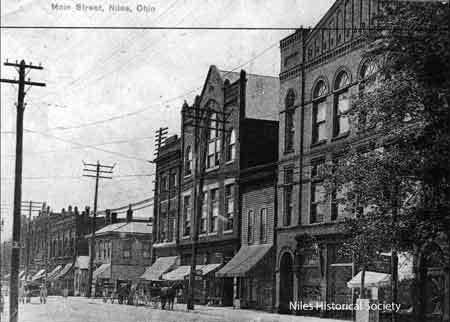 View of North Main Street, ca 1910.
