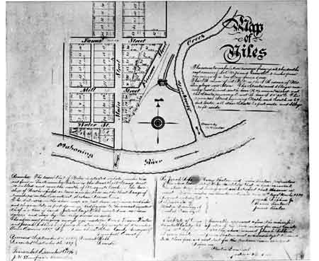 Layout of 1834 plats.