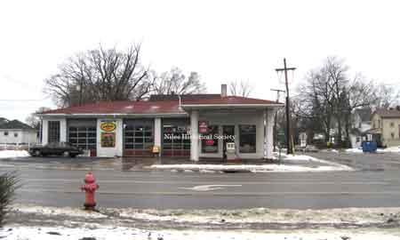 Haydu Service Station at Robbins Avenue and North Main Street.