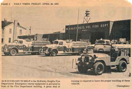 McKinley Heights emergency equipment