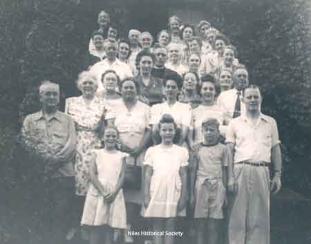 St. Luke's group photo taken on VJ Day 1945.