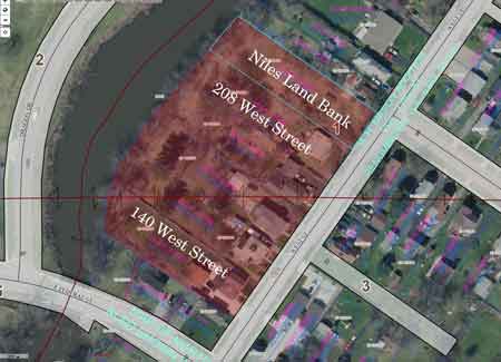 Future beach area outlined in red.