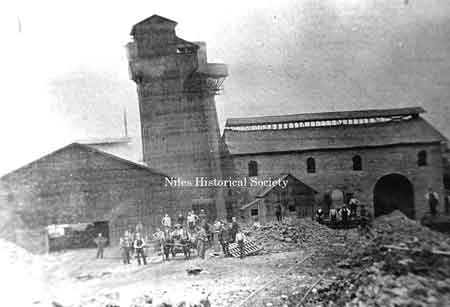 This picture shows the original Ward Blast Furnace in a different view.