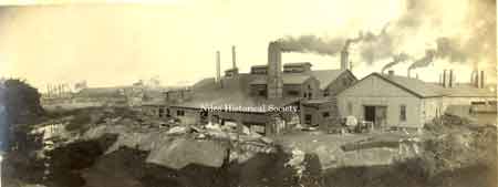Thomas Steel mill located east of Mosquito Creek. 